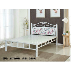 勝芳床鋪批發歐式床 鐵床 鐵藝床 雙2人床 折疊雙人床 鐵藝雙人床 雙人板床 金屬床 臥室家具 歐博瑞家具