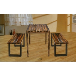 勝芳原生態火燒木家具批發 主題酒店桌椅 實木餐桌餐椅批發 桌面 戶外實木餐桌椅 原生態酒店家具 酒店家具 和合家具