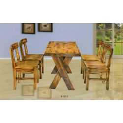 勝芳原生態火燒木家具批發 主題酒店桌椅 實木餐桌餐椅批發 桌面 戶外實木餐桌椅 原生態酒店家具 酒店家具 和合家具