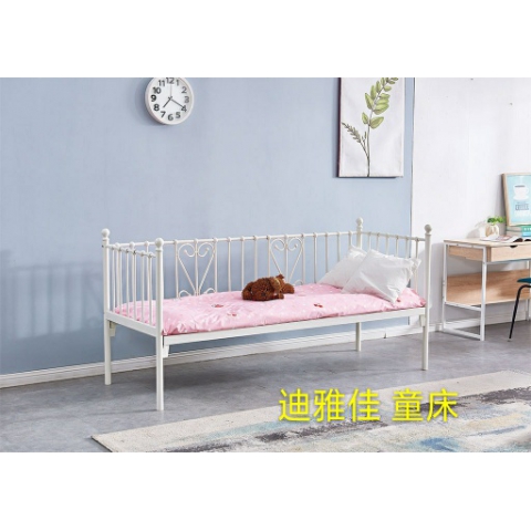 勝芳鐵床批發歐式鐵藝床童床復古旅館雙人床鐵架床酒店公寓床臥室鐵架床公主床金屬床宜家迪雅佳家具
