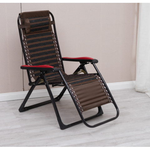 勝芳躺椅批發休閑椅折疊椅鐵制躺椅午睡椅老人躺椅懶人椅戶外家具休閑家具書房家具中正陽家具