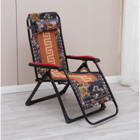 勝芳躺椅批發休閑椅折疊椅鐵制躺椅午睡椅老人躺椅懶人椅戶外家具休閑家具書房家具中正陽家具