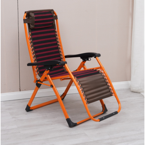 勝芳躺椅批發休閑椅折疊椅鐵制躺椅午睡椅老人躺椅懶人椅戶外家具休閑家具書房家具中正陽家具