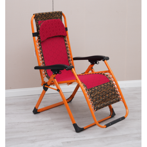 勝芳躺椅批發休閑椅折疊椅鐵制躺椅午睡椅老人躺椅懶人椅戶外家具休閑家具書房家具中正陽家具