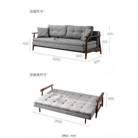 勝芳沙發床批發 多功能沙發床 折疊沙發床 變形軟床 休閑家具 單人床 北歐沙發 軍發家具
