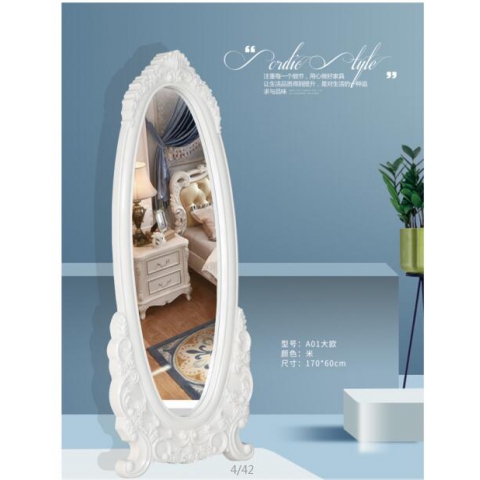 勝芳家具批發 穿衣鏡 全身鏡 試衣鏡 落地鏡 服裝店鏡子 臥室長鏡子 全身鏡 簡約 立體 移動 驕陽家具