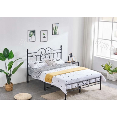 勝芳床鋪批發歐式床 鐵床 鐵藝床 雙人床 雙人床 折疊雙人床 鐵藝雙人床 雙人板床 金屬床 臥室家具 歐博瑞家具