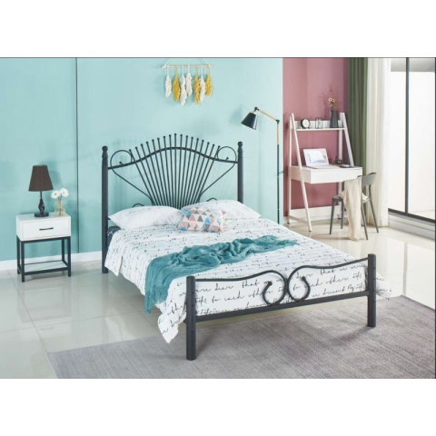 勝芳床鋪批發歐式床 鐵床 鐵藝床 雙人床 雙人床 折疊雙人床 鐵藝雙人床 雙人板床 金屬床 臥室家具 歐博瑞家具