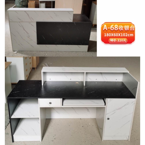 勝芳收銀臺批發 吧臺 收銀臺板式收銀臺 支持定制 大理石紋收銀臺 收款臺 柜臺 接待柜臺 收銀柜臺 接待臺 商業家具 廣興家具