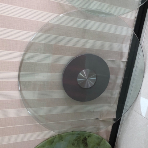 勝芳轉盤批發 玻璃轉盤 餐桌轉盤 桌面轉盤 實心大轉盤 鋼化玻璃轉盤 酒店家具 光輝鋼化玻璃