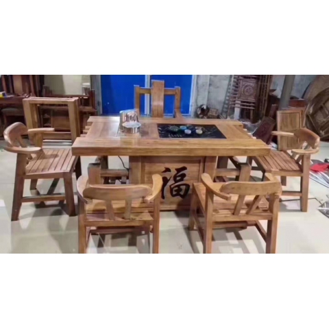 勝芳茶桌批發 功夫茶桌 泡茶桌 飲茶桌 品茶桌 茶桌組合 簡約實木茶桌 中式茶桌 中式家具 老榆木茶桌 客廳家具 榆香閣家具