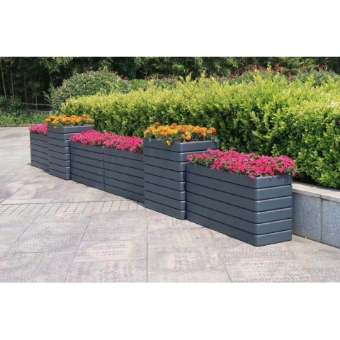 勝芳花箱批發(fā) 綠化種植箱 樹箱 實木花盆 金屬花盆  戶外花箱 花箱隔斷 金屬花缽 不銹鋼花箱 防腐木花槽 鐵藝花架 市政花架 博涵家具