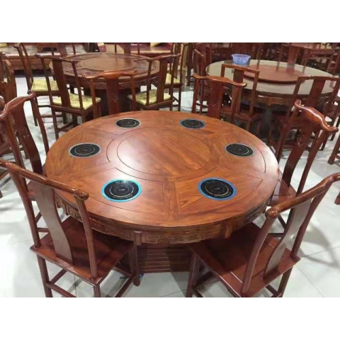 勝芳餐桌批發 酒店餐桌 大圓桌 多人 餐館 磁爐餐桌 飯店 桌子 餐廳 包間 包廂 酒店家具 雙全實木家具