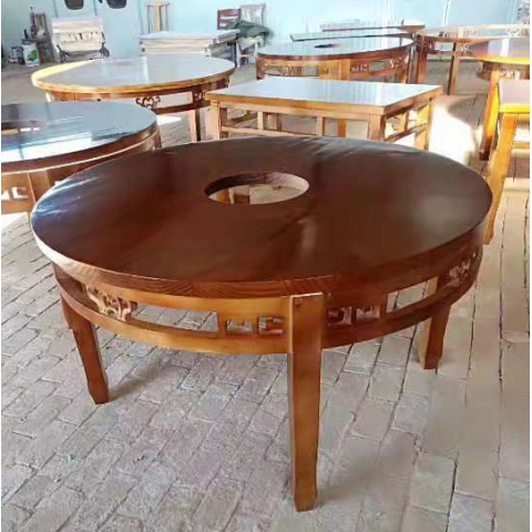 勝芳餐桌批發 酒店餐桌 大圓桌 多人 餐館 磁爐餐桌 飯店 桌子 餐廳 包間 包廂 酒店家具 雙全實木家具