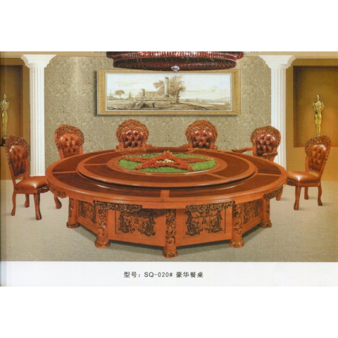 勝芳餐桌批發 酒店餐桌 轉盤 多人 餐館  飯店 桌子 餐廳 包間 包廂 酒店家具 雙全實木家具