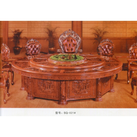 勝芳餐桌批發 酒店餐桌 轉盤 多人 餐館  飯店 桌子 餐廳 包間 包廂 酒店家具 雙全實木家具