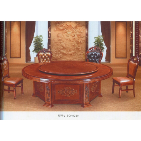勝芳餐桌批發 酒店餐桌 轉盤 多人 餐館  飯店 桌子 餐廳 包間 包廂 酒店家具 雙全實木家具