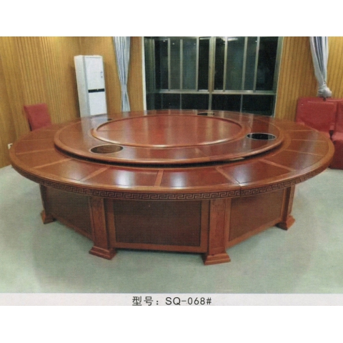 勝芳餐桌批發 酒店餐桌 轉盤 多人 餐館  飯店 桌子 餐廳 包間 包廂 酒店家具 雙全實木家具