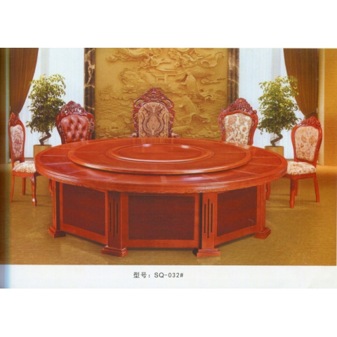 勝芳餐桌批發 酒店餐桌 轉盤 多人 餐館  飯店 桌子 餐廳 包間 包廂 酒店家具 雙全實木家具