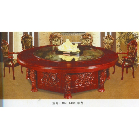 勝芳餐桌批發 酒店餐桌 轉盤 多人 餐館  飯店 桌子 餐廳 包間 包廂 酒店家具 雙全實木家具