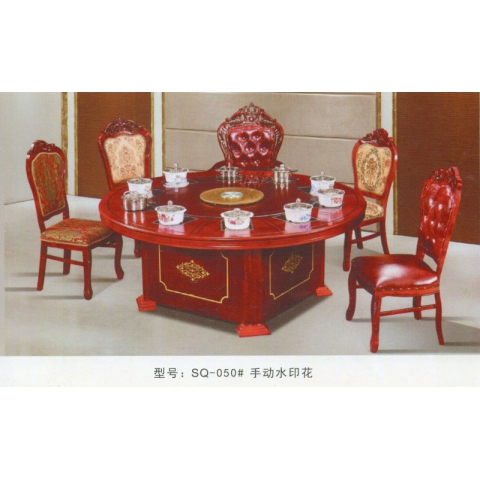 勝芳餐桌批發 酒店餐桌 轉盤 多人 餐館  飯店 桌子 餐廳 包間 包廂 酒店家具 雙全實木家具
