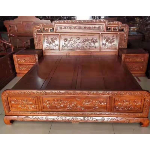 勝芳床批發 臥室家具 床 實木 中式 現代 簡約 雙人床 硬床 雙全實木家具