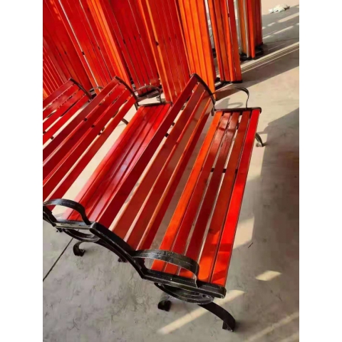 勝芳公園椅批發 公園椅 戶外 長椅子 室外 長凳 庭院 休閑 座椅 排椅 鐵藝靠背  圣之達家具