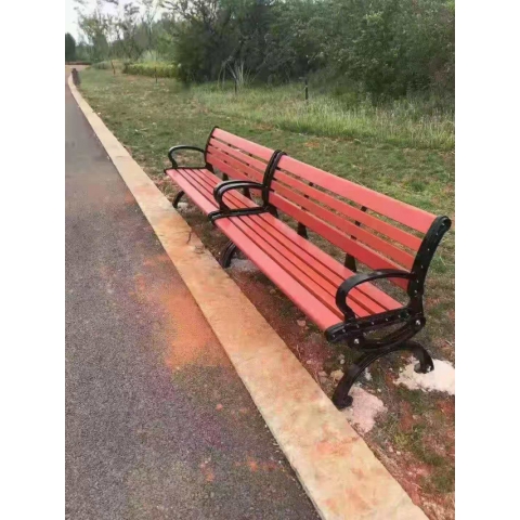 勝芳公園椅批發 公園椅 戶外 長椅子 室外 長凳 庭院 休閑 座椅 排椅 鐵藝靠背  圣之達家具