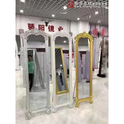 勝芳家具批發 穿衣鏡 全身鏡 試衣鏡 落地鏡 服裝店鏡子 臥室長鏡子 全身鏡 簡約 立體 移動 驕陽家具