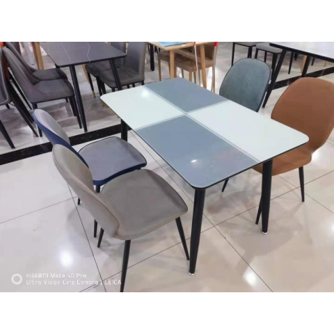 勝芳餐桌 玻璃餐桌 玻璃餐臺 小戶型餐桌 鋼化玻璃餐桌 熱彎玻璃餐桌 時尚簡約 餐廳家具 餐廚家具批發 森之博家具