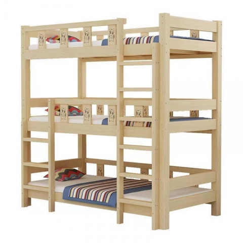 勝芳家具批發，實木床，學生宿舍床，三層上下床，三層床，三層實木床，可來樣定做 榆香閣家具有限公司