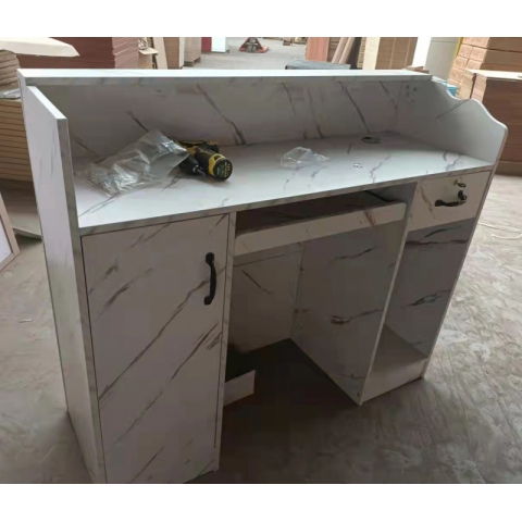 勝芳前臺桌批發 公司前臺  吧臺 板式前臺柜 收銀臺 辦公家具 板式家具 鳳陽家具