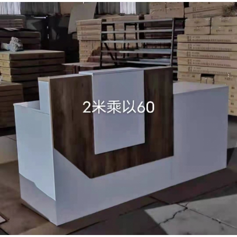 勝芳收銀臺批發 吧臺 前臺接待桌 收銀臺 收款臺 支持定制收銀臺 服裝店收銀臺 飯店收銀臺 柜臺 接待柜臺 板式收銀柜臺 接待臺 商業家具 王偉家具批發