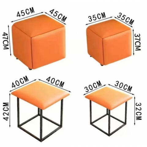 勝芳凳子批發 魔方凳 網紅凳 多功能可折疊 組合凳子 現代客廳家具 收納凳 輪滑換鞋凳 創意五合一 中正陽家具