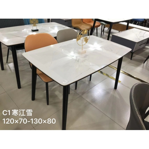 勝芳巖板餐桌批發 意式輕奢餐桌 亮光巖板餐桌 啞光巖板餐桌 餐廳餐桌椅 一桌四椅 巖板餐臺簡約餐桌 隆派家具