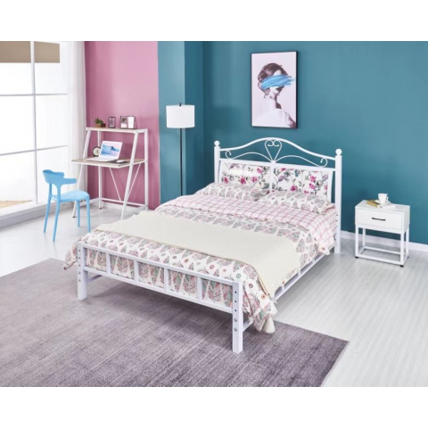 勝芳床鋪批發歐式床 鐵床 鐵藝床 雙人床 雙人床 折疊雙人床 鐵藝雙人床 雙人板床 金屬床 臥室家具 歐博瑞家具