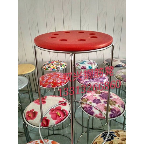 勝芳鐵腿凳子批發(fā)   鋼筋凳，套凳，方凳  北歐凳 軟包凳 鐵腿凳子 餐桌凳 套凳 凳子家用餐桌凳 鐵藝 簡(jiǎn)約輕奢鋼 筋凳 可摞疊凳 網(wǎng)紅凳 加厚圓凳雙興家具