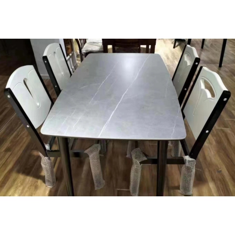 勝芳餐桌批發 巖板餐桌 巖板桌 輕奢簡約現代時尚餐廳家具 小戶型廚房家用 經濟型巖板桌 冠榮家具