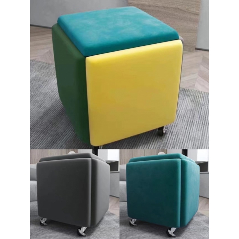 勝芳凳子批發 魔方凳 網紅凳 多功能可折疊 組合凳子 現代客廳家具 客廳組合茶幾   創意五合一茶幾 中正陽家具