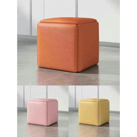 勝芳凳子批發 魔方凳 網紅凳 多功能可折疊 組合凳子 現代客廳家具 客廳組合茶幾   創意五合一茶幾 中正陽家具