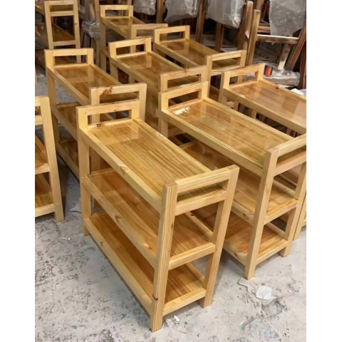 勝芳置物架批發 可拆裝 花架 貨架 置物架 實木菜架  儲藏室 收納儲物鐵架子 飛鴻家具