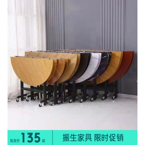 勝芳餐桌椅批發折疊桌圓桌鋼木餐廳 復古式餐桌 實木餐桌 主題餐桌 轉印餐桌 快餐桌 飯店家具 休閑家具 振生家具