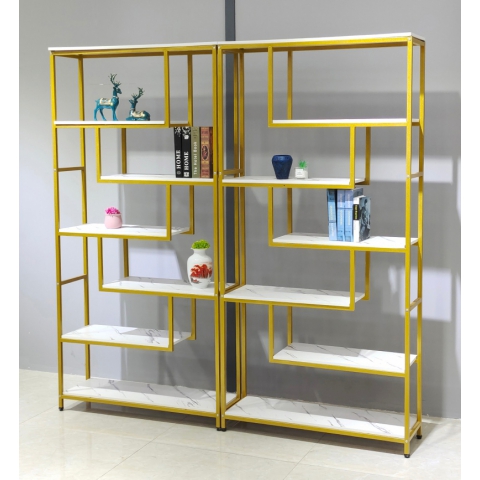 勝芳北歐鐵藝置物架 鳥籠置物架 客廳陽臺落地多層花架 服裝店包包架 金色展示架  正尚家具批發