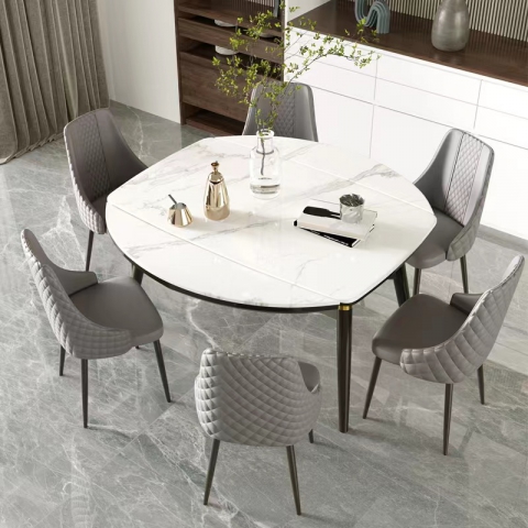 勝芳餐桌批發 大圓桌 桌子 餐臺 餐桌 時尚餐桌 輕奢餐桌 小戶型餐桌 巖板桌 餐廳家具 廚房家具 華陽家具