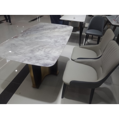 勝芳餐桌批發 理石餐臺 歐式餐桌椅 巖板餐臺 簡約餐桌椅 小戶型理石餐桌  餐廳家具  百思德家具