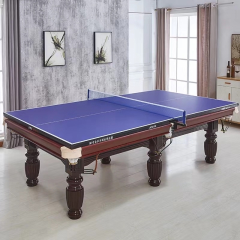 臺(tái)球桌家用國(guó)標(biāo)型美式桌球臺(tái)商用鋼褲二合一中式黑八球房室內(nèi)室內(nèi)