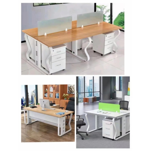 勝芳辦公家具批發 職員辦公桌椅 屏風工作位 簡約現代2/4/6人位辦公桌架 辦公家具 恒昌家具