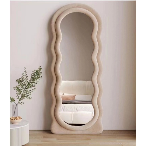 勝芳家具批發 鋁合金穿衣鏡 全身鏡 試衣鏡 落地鏡 服裝店鏡子 臥室長鏡子 全身鏡 簡約 立體 移動 卓然家具