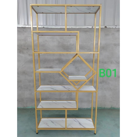 勝芳北歐鐵藝置物架 鳥籠置物架 客廳陽臺落地多層花架 服裝店包包架 金色展示架  正尚家具批發