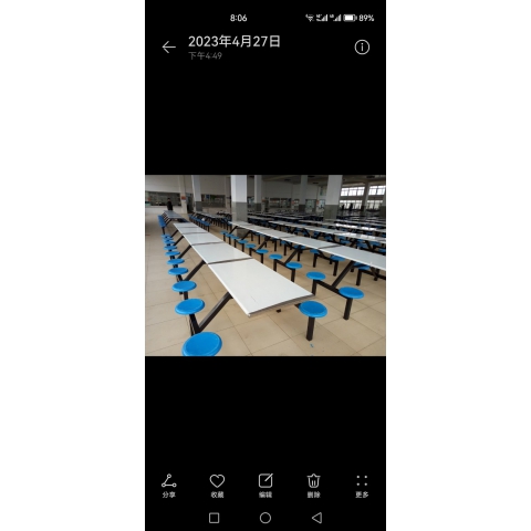 勝芳連體餐桌批發 不銹鋼餐桌椅 四連體 餐桌椅 食堂連體桌 快餐桌椅 學生餐桌椅 肯德基餐桌 志強家具